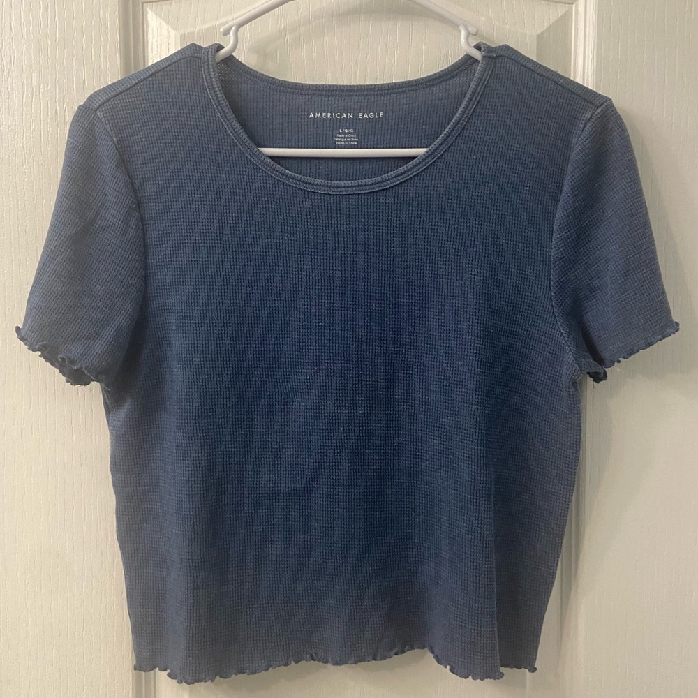 Dark Blue American Eagle Size Large T-Shirt